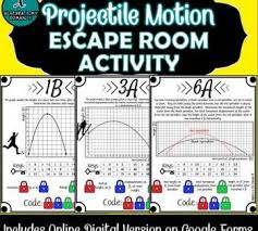 Includes Google Forms Interactive Escape Room Activity For Distance Learning Compatibility This File Includes Distance Learning Quadratics Motion Graphs