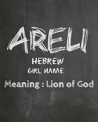 The idea that jesus' name came from. Areli My Hebrew Name Meaning Lion Of God Names With Meaning Hebrew Girl Names Inspirational Scripture