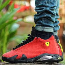 Air Jordan 14 Retro Ferrari Mens Pants Fashion Air Jordan Sneakers Air Jordans