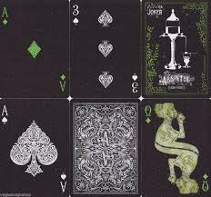 Absinthe V2 Playing Cards Uspcc Playing Cards Design Cards Playing Cards