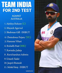 India vs australia 2nd test: Check Australia Vs India 2nd Test Playing 11 And Head To Head Details Business Standard News