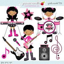 Dark Girls Rock Cute Digital Clipart Commercial Use Ok Etsy Digital Clip Art Clip Art Digital Scrapbook Paper