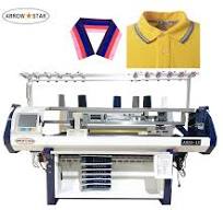 Fully Computerized Flat Jacquard Type Polo Collar and Cuff Making Machine
