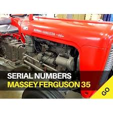 Klemm wrote to harry ferguson in july that year to tell him about the features of the to35. Massey Ferguson 35 Serial Numbers