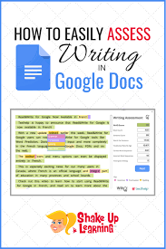 How To Easily Assess Writing In Google Docs In 2020 Writing Assessment Teacher Help Teaching Writing