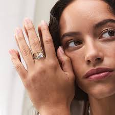 Engagement Rings Diamond April Birthstone April Birthstone Ring  Scalloped-Edge Diamond Morocco Ubuy