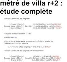 Metre De Villa R 2 Etude Complete Genie Civil Lecture De Plan Etude