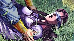 Xiaolongnü was blindfolded and hugged by someone 小龍女被人蒙住了眼睛，並抱住了 The Legend  of Condor Heroes 神鵰俠侶 Hong Kong Comic Manga AI Anime 黃玉郎 香港動漫