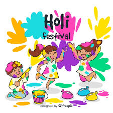 Free Vector Hand Drawn Kids Holi Festival Background Cartooning 4 kids club, vancouver, british columbia. hand drawn kids holi festival background