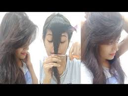 Flick complimenting a lengthy bob. How To Cut Perfect Front Layered Fringe At Home Side Swept Bangs Flicks Krrish Sarkar Ø¯ÛŒØ¯Ø¦Ùˆ Dideo