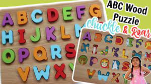 Chuckle and roar alphabet puzzle. Chuckle Roar Abc Wooden Puzzle Lea S Dream Land Youtube