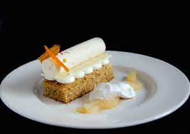 Carrot Cake Plated Dessert Tort Cu Morcovi Recipe Desserts Dessert Recipes Plated Desserts
