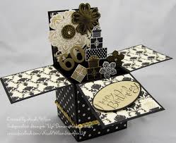 Black And Gold Card Box Pin By Nicole Wilson On Nicole Wilson Independent Stampin Up Demonstrator Pop Up Box Cards Exploding Box Card Card Box