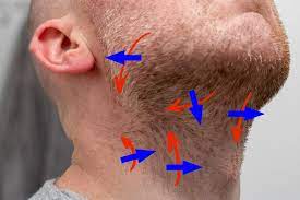 He also said you should shave with the direction of the hair, not against the grain. Shaving With Across Against The Grain Picture Guide