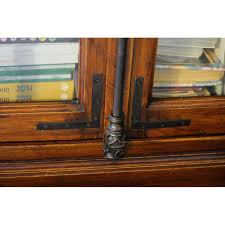 French Casement Glass Front Double Door Cabinet Aptdeco