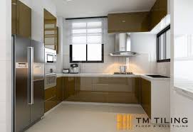 wet kitchen tile installation in