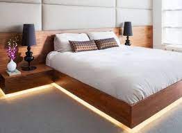 5.91'' h x 25.59'' w x 11.81'' d. Amazing Modern Floating Bed Design With Under Light Hoommy Com Bed Design Modern Bed Furniture Design Bedroom Bed Design