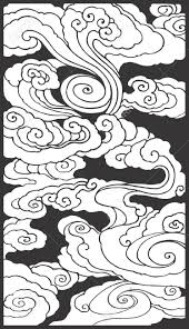 Abstract Vector Background Of Clouds Chinese Illustration Stock Vector 9213813 Chinese Art Simple Line Drawings Chinese Patterns