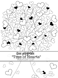 Palm tree coloring page a free nature coloring printable. Valentine Conversation Heart Tree Coloring Pages U Create