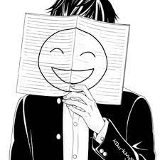 Top 10 sad anime boy best list. Depressed Drawing Anime Sad Fake Smile Boy Transparent Png Free Download On Tpng Net