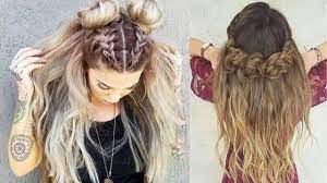 Do a looped ponytail and wrap its end around to hide your hair elastic. Super Cool Ways To Style Cut Your Hair 2018 Hairstyles For Long Hair Hair Compilation 2018 Youtube