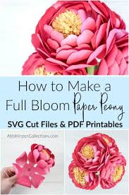 Use this pillow box template to make quick and easy gift packaging. Peony Paper Flower Template How To Make Easy Diy Paper Flowers