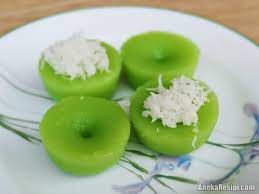 Cara cara penyediaan resepi kuih kaswi bergoyang ini : Kuih Kaswi Lompang Pandan Sukatan Cawan