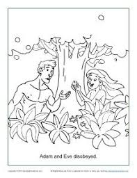 Here is a coloring picture of the serpent entering the garden to deceive eve. Adam And Eve Disobeyed Coloring Page Bible Coloring Pages Coloring Pages Sunday School Coloring Pages