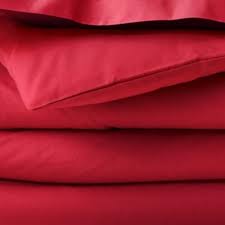 Optez pour un modèle en fonction de votre décoration ! Carmin Parure Housse De Couette 220x240 Drap Rouge Uni Kolorados