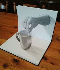 رسومات ثلاثية الأبعاد 3d باقلام الرصاص Pencil Sketch متقنة جدا فن صورة ١٣ 3d Art Drawing 3d Pencil Drawings 3d Pencil Art