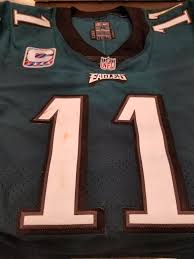 This is a jim ramella boston college eagles game used worn 2005 football jersey all sewn on numbers and letters great looking vintage jersey custom sleeves size 46 made by reebok. Nfl Auction Crucial Catch Eagles Carson Wentz Game Worn Jersey October 8 2017