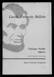 Lincoln University Bulletin