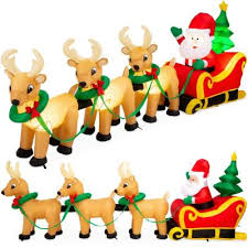 Looking for the best inflatable christmas decorations to ad some christmas cheer this festive season? Best Choice Products Christmas Inflatables Outdoor Christmas Decorations The Home Depot