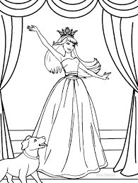 Printable Barbie Princess Coloring Pages For Kids Cool2bkids Barbie Coloring Pages Princess Coloring Pages Barbie Coloring