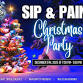 Sip & Paint Party - Christmas event image