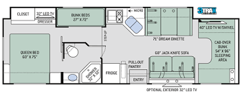 2018 Four Winds 31e Floor Plan Rv Floor Plans Floor Plans Bunk House