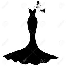 Black And White Silhouette Dress Clipart Bridal Dress Stock Photos Pictures Royalty Free Bridal Dress Images And Stock Photography Dress Clipart Silhouette Art Line Art Drawings