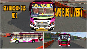 Kumpulan livery bussid hd keren terbaru 2020. Avs Bus Livery For Gemini Coach Tamil Nadu Private Bus Mod In Tamil Avs Bussid Geminicoach Youtube