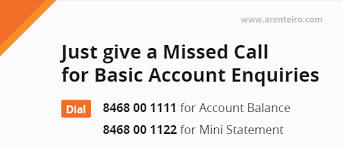 For balance inquiry, give a missed call at 8468 00 1111 Bank Of Baroda Check Balance Arenteiro