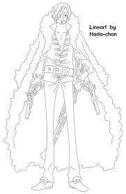 A sniper in the straw hat team. One Piece Film Z Sanji Lineart By Hada Chan One Piece Film Z One Piece Drawing One Piece
