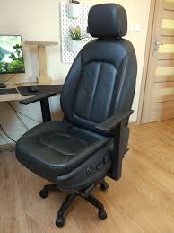 Saw A Guy With Intrepid Seat Here Is Mine From Audi A3 12 Way Power Adjusted Powered From Small 12v Battery And Made Of Natural Leather All Of That For 60 Pcmasterrace