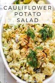 Cauliflower Potato Salad Recipe Cauliflower Potatoes Salad Cauliflower Potatoes Delicious Healthy Recipes
