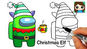 Select from 35987 printable coloring pages of cartoons, animals, nature, bible and many more. How To Draw Among Us Christmas Elf Christmas 5 Youtube