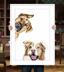 These paintings, prints and other choose between eight different floral styles for these digital watercolor pet portraits from etsy these custom puzzles from shutterfly come in a range of sizes and difficulties, from 60 pieces all the way up. Pet Painting Of 2 Dog Custom Multi Pet Portrait Custom Pet Etsy Custom Pet Portraits Animal Paintings Custom Pet Painting