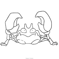 Coloriage De Krabby De Pokemon