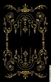 Black And Gold Border Background Picture Victorian Border Gold On Black Victorian Wallpaper Vintage Borders Victorian