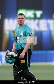 Adelaide, Australia, 23 December, 2021. Max Bryant of Brisbane Heat caught  out by Wes Agar of Adelaide Strikers during the Big Bash League cricket  match between Adelaide Strikers and Brisbane Heat at The Adelaide Oval