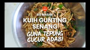 Ada 20 gudang lagu resepi kerepek ikan bilis terbaru, klik salah satu untuk download lagu mudah dan cepat. Resepi Kuih Gunting Tiga Bahan Je Guna Tepung Cucur Udang Adabi Youtube