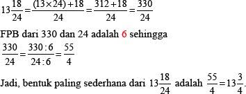 Kamu sudah mengembalikan bentuk awalnya, yaitu 24/32. Pecahan Mipaunitomomjkt