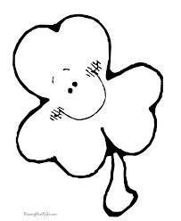 Patrick's day preschool coloring pages are fun for kids! Preschool Shamrock Coloring Picture